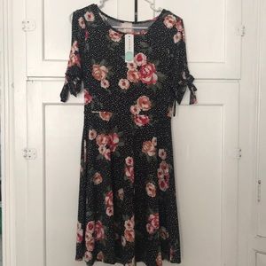 Kaileigh brushed knit dress